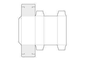 Carton box with tuck-in flap - Opposite flaps