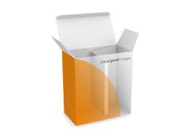 Folding box with separator