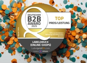 Labelprint24 gehört zu den Preis-Leistungs-Siegern 2025 Labelprint24 gehört zu den Preis-Leistungs-Siegern 2025