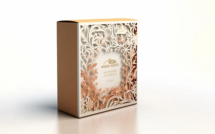 Faltschachtel mit Lasercut Faltschachtel mit Lasercut