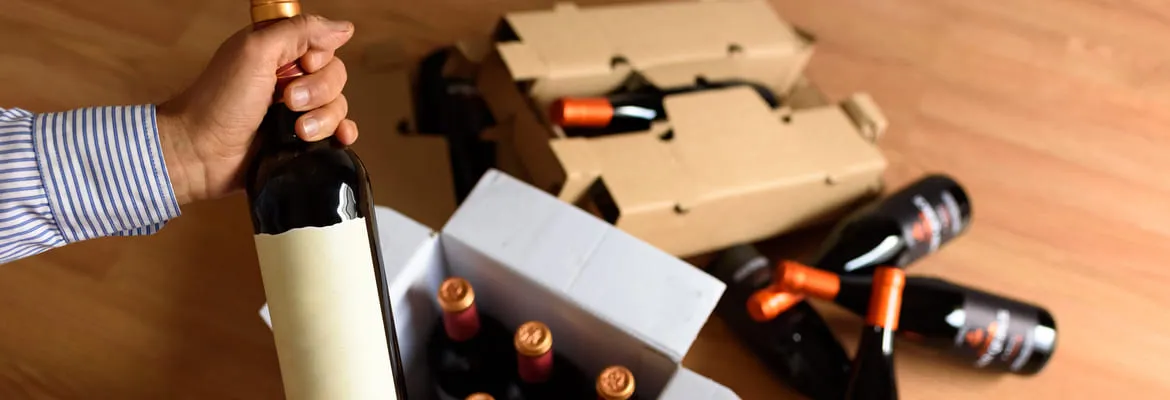 Weinflaschen Verpackung