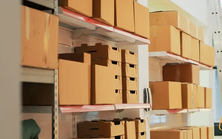 Lagerung Kartons Lagerung Kartons