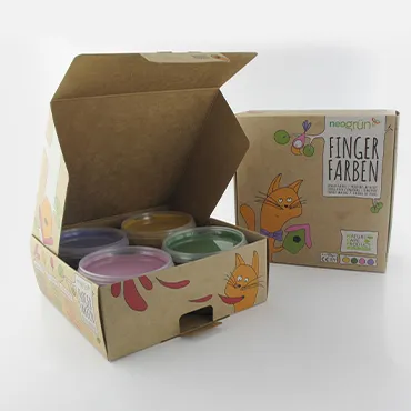 Fingerfarben in einer Faltschachtel Fingerfarben in einer Faltschachtel