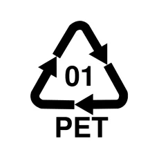 Recyclingsymbol 01 PET Recyclingsymbol 01 PET