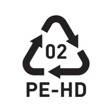 Recyclingsymbol 02 PE-HD Recyclingsymbol 02 PE-HD
