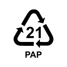 Recyclingsymbol 22 PAP Recyclingsymbol 22 PAP