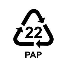 Recyclingsymbol 22 PAP Recyclingsymbol 22 PAP
