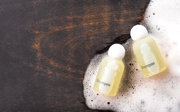 Etichette in pellicola trasparente per shampoo