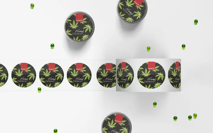 Etichette lucide con stampa