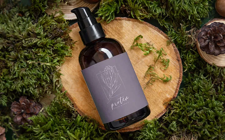 Etichetta in carta per spray cosmetico