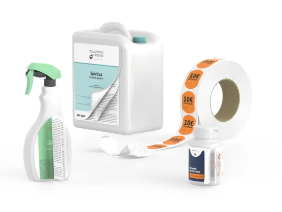 Étiquettes multicouches Mehrlagenetiketten