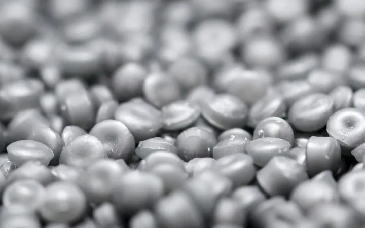 Polypropylen Granulate im Detail und herangezoomt Polypropylen Granulate im Detail und herangezoomt